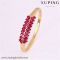 50811 Xuping nuevo diseño chapado en oro al por mayor brazaletes baratos